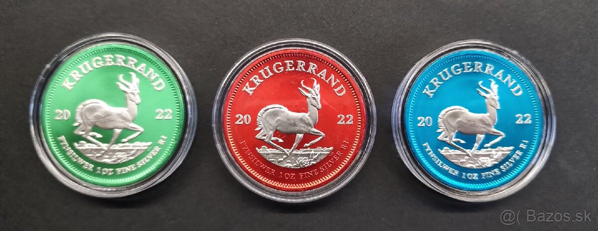 Strieborné mince Krugerrand 3 oz