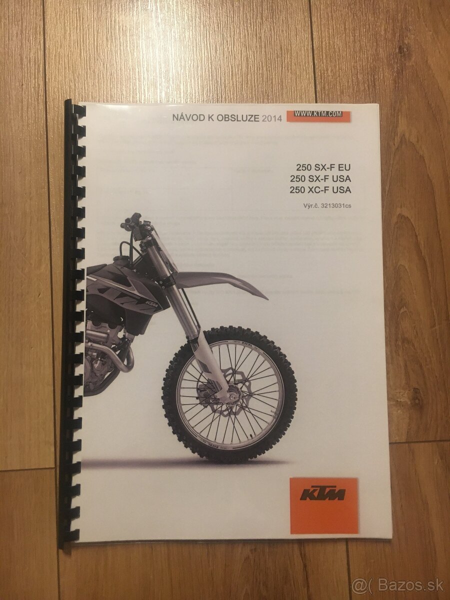 Manuál na Ktm 250