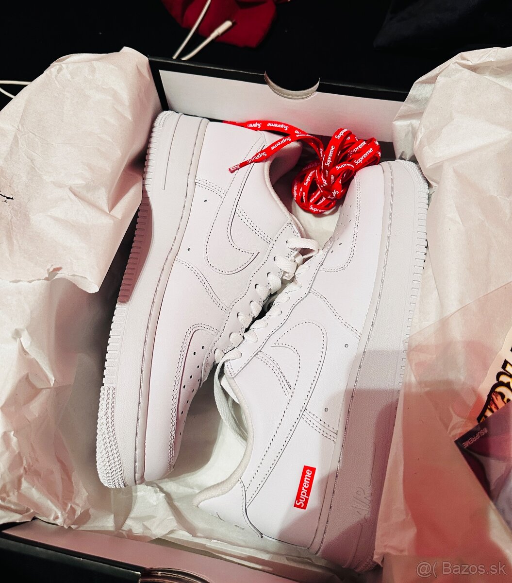 Nike air force 1 low white x Supreme 42,5