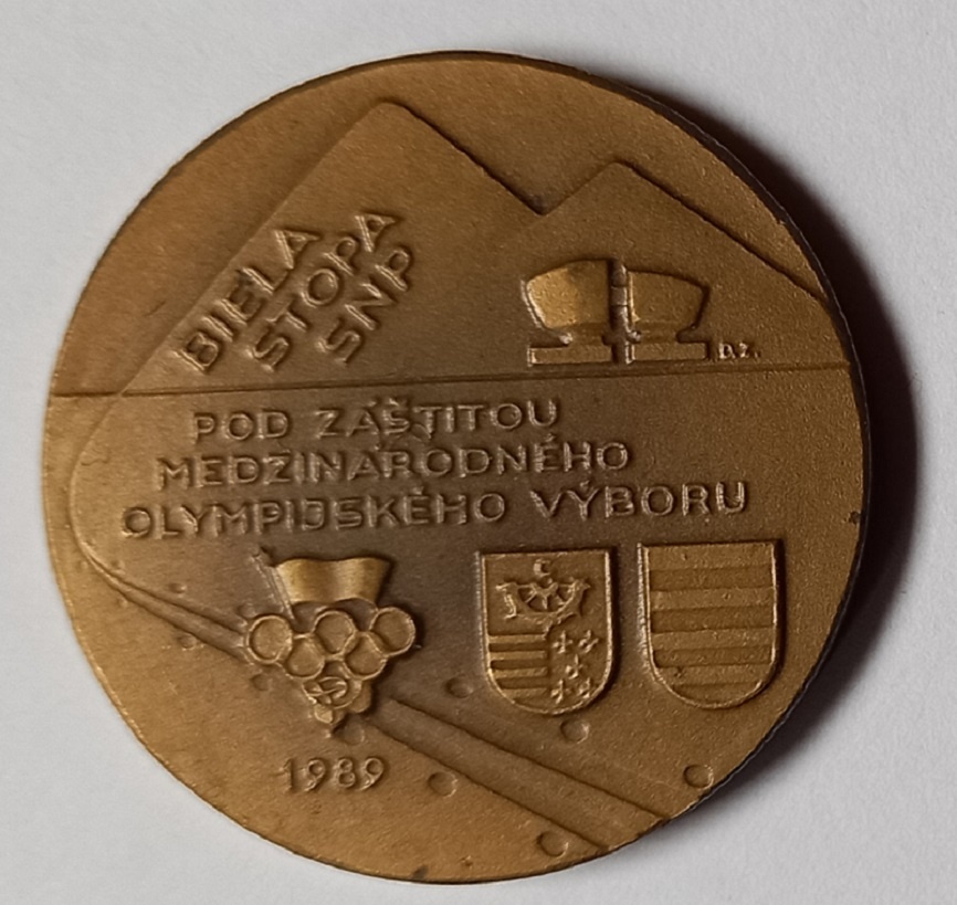 Medaila Biela stopa SNP 1989