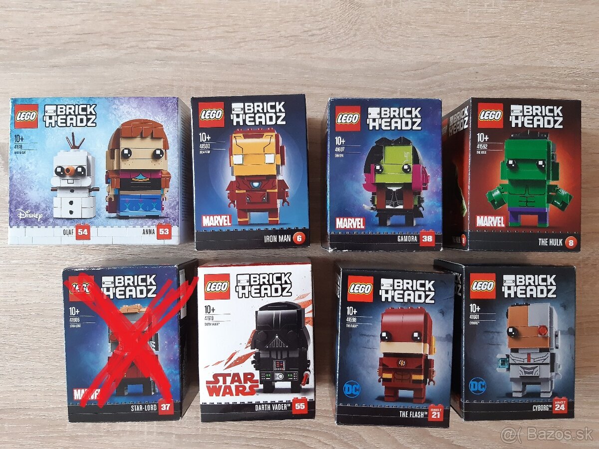 LEGO neotvorené Brickheadz Star Wars, Marvel, Disney Frozen