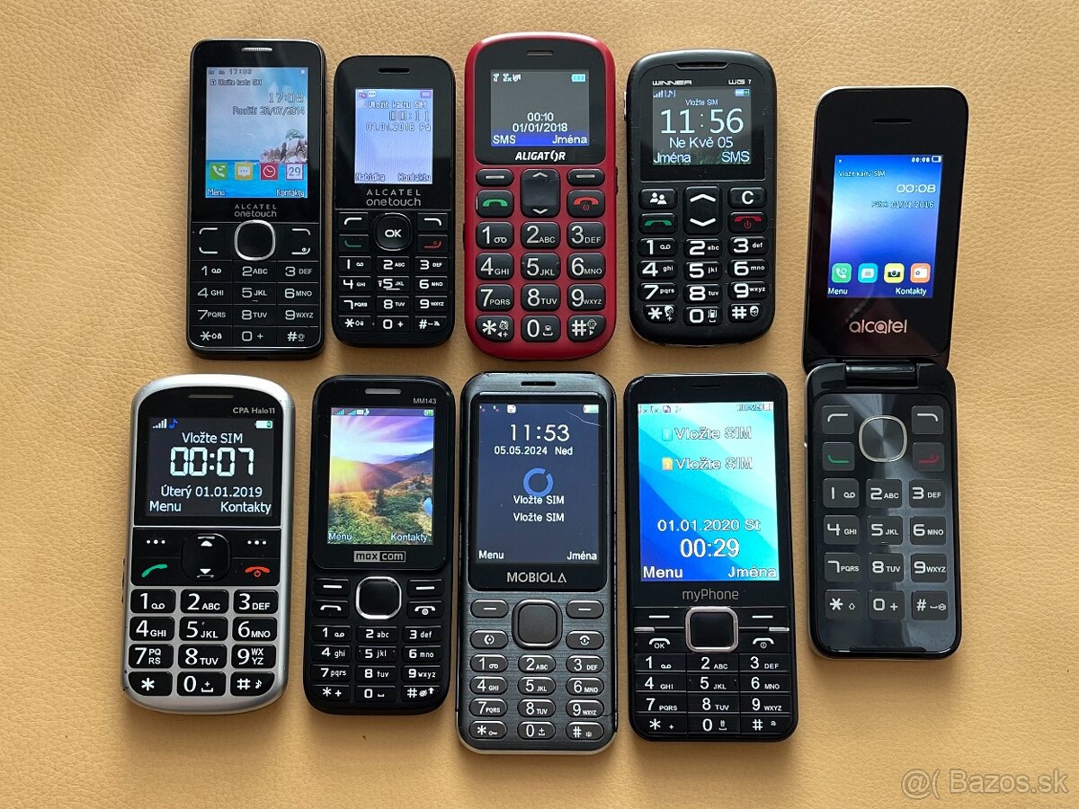 Alcatel 2007D, Alcatel 1016G, Aligator A321, Winner WG7...