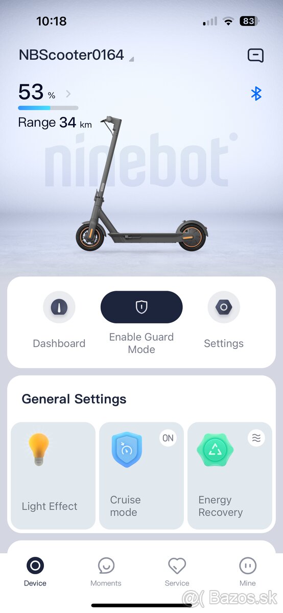 Segway Ninebot kickscooter max 30G