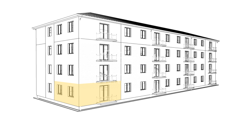 3 izbový byt  (67 m²) A103 na prízemí v NOVOSTAVBE, Kolárovo