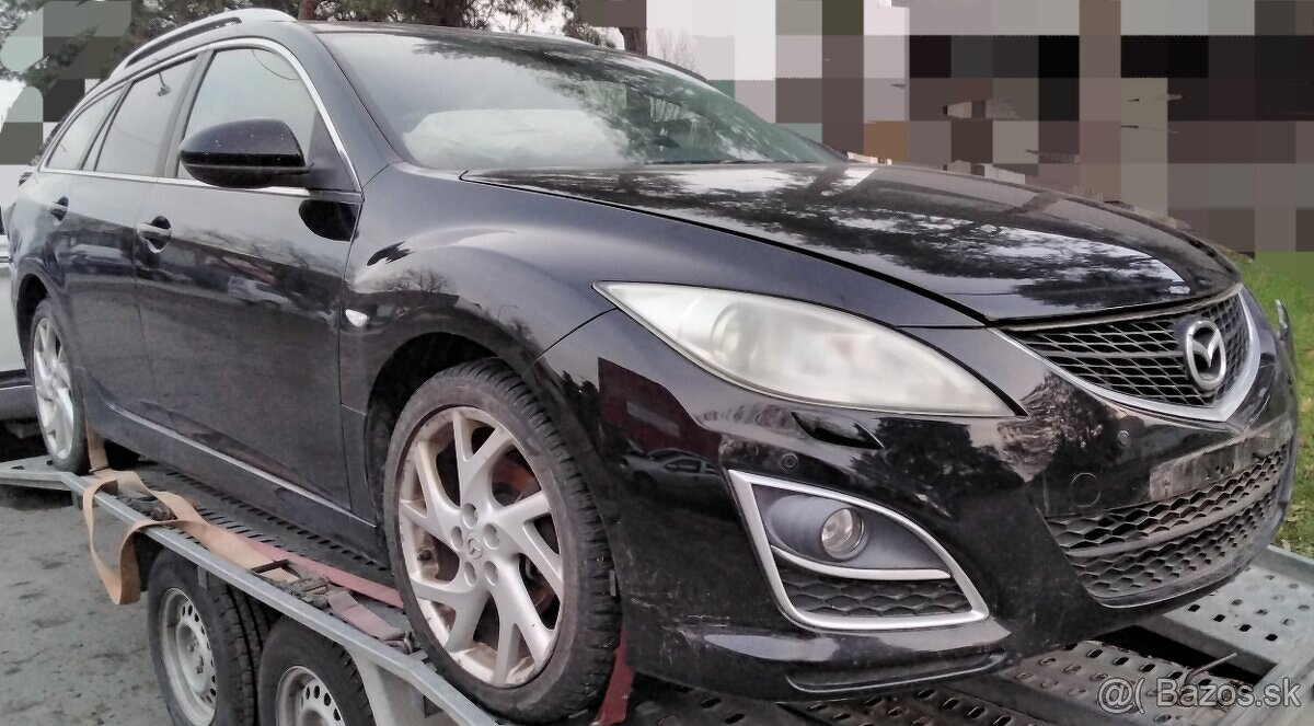 Mazda 6 II 2.2 D 2010 Predám RIADENIE, MOTOR R2,  PIATE DVER