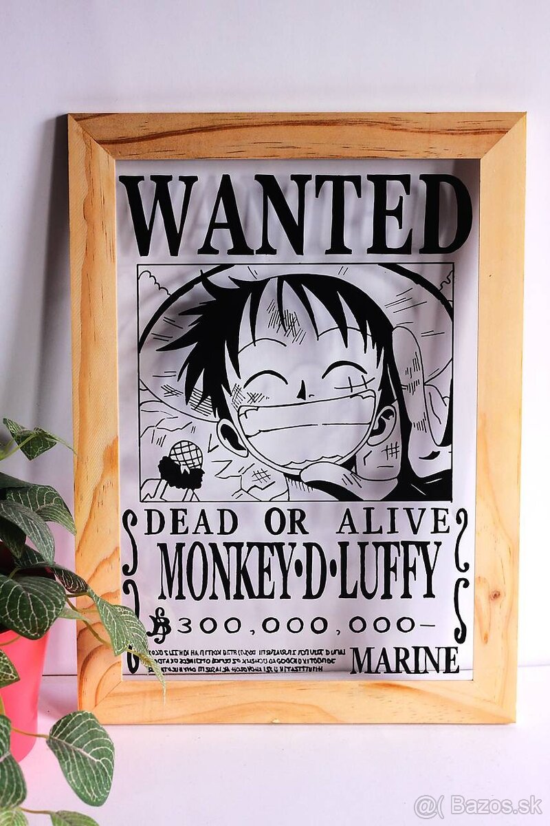 Anime obraz na skle - Luffy One Piece