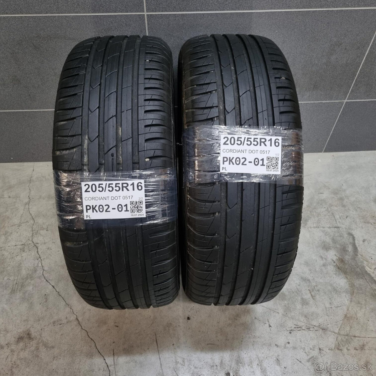 Letné pneumatiky 205/55 R16 CORDIANT DOT0517