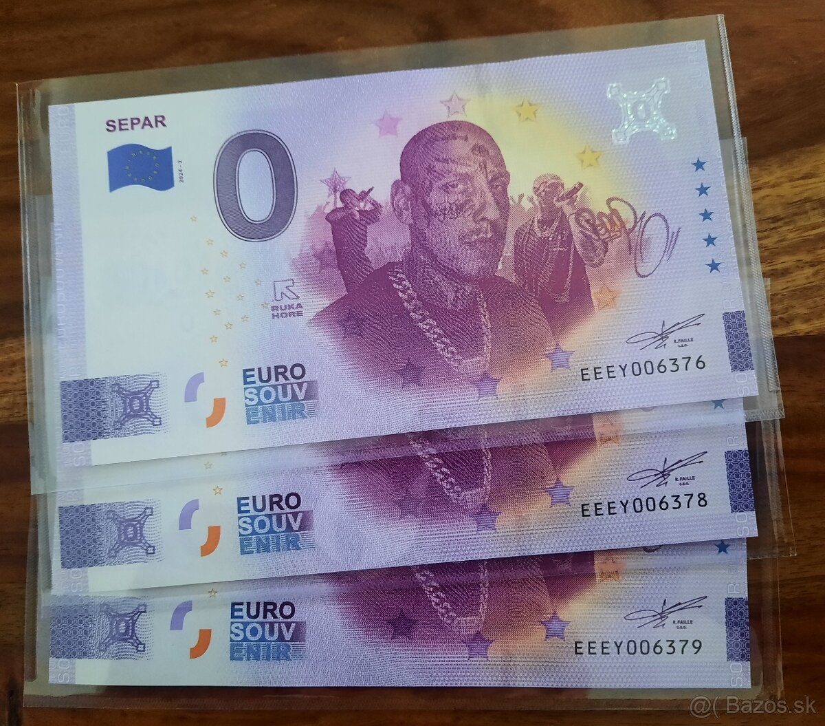 0€ bankovka SEPAR suvenír 2 séria