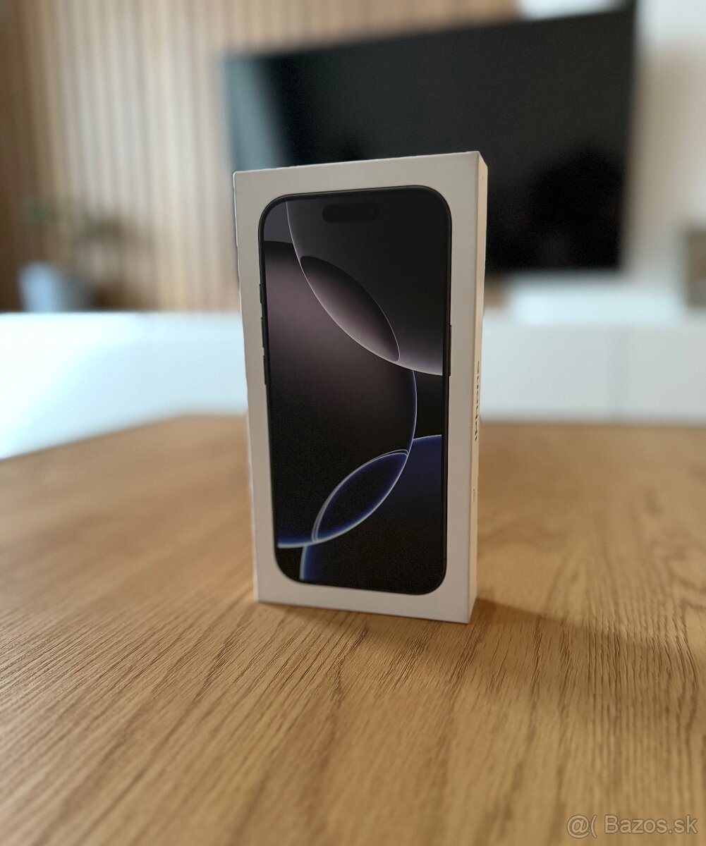 iPhone 16 Pro 256 gb Black Titanium - nerozbalený , zaruka