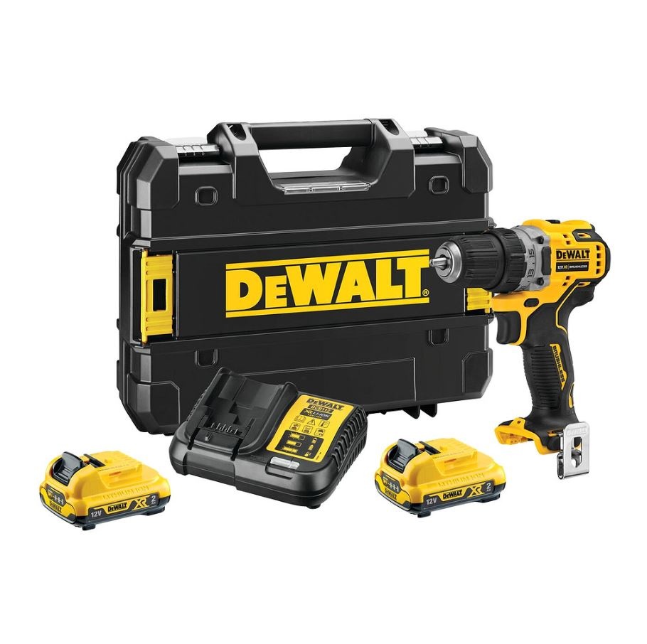 DeWALT DCD701D2  – AKU vŕtačka 12V XR, bezuhlíková, 2×AKU 2,