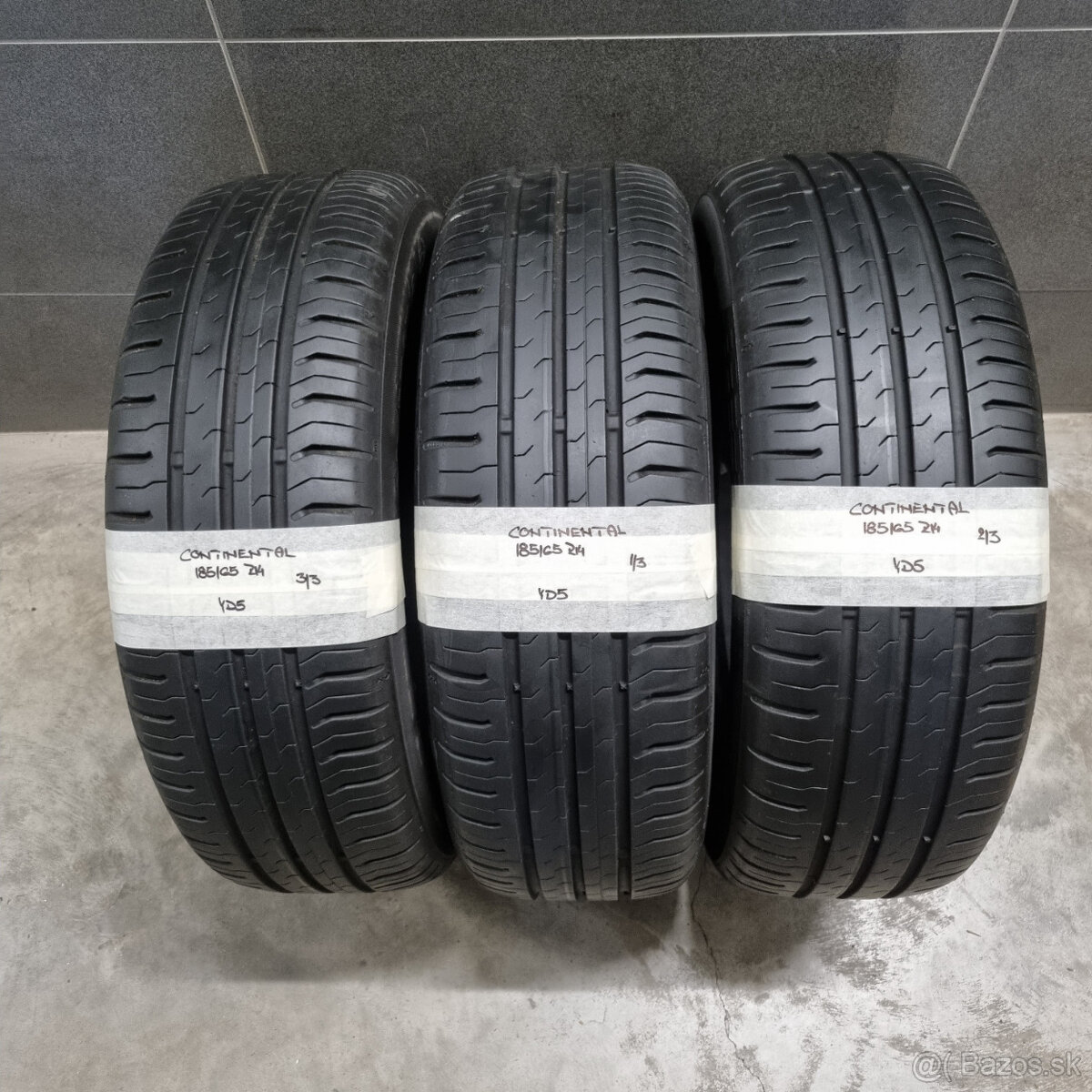 3 kusy 185/65 R14 CONTINENTAL