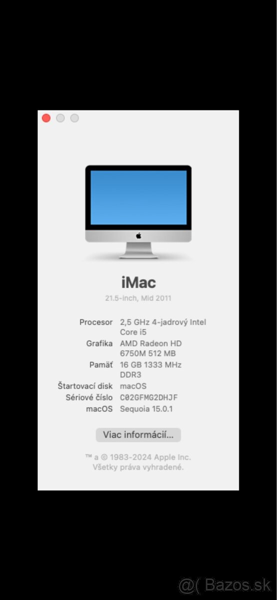 Apple iMac 21,5 Mid 2011