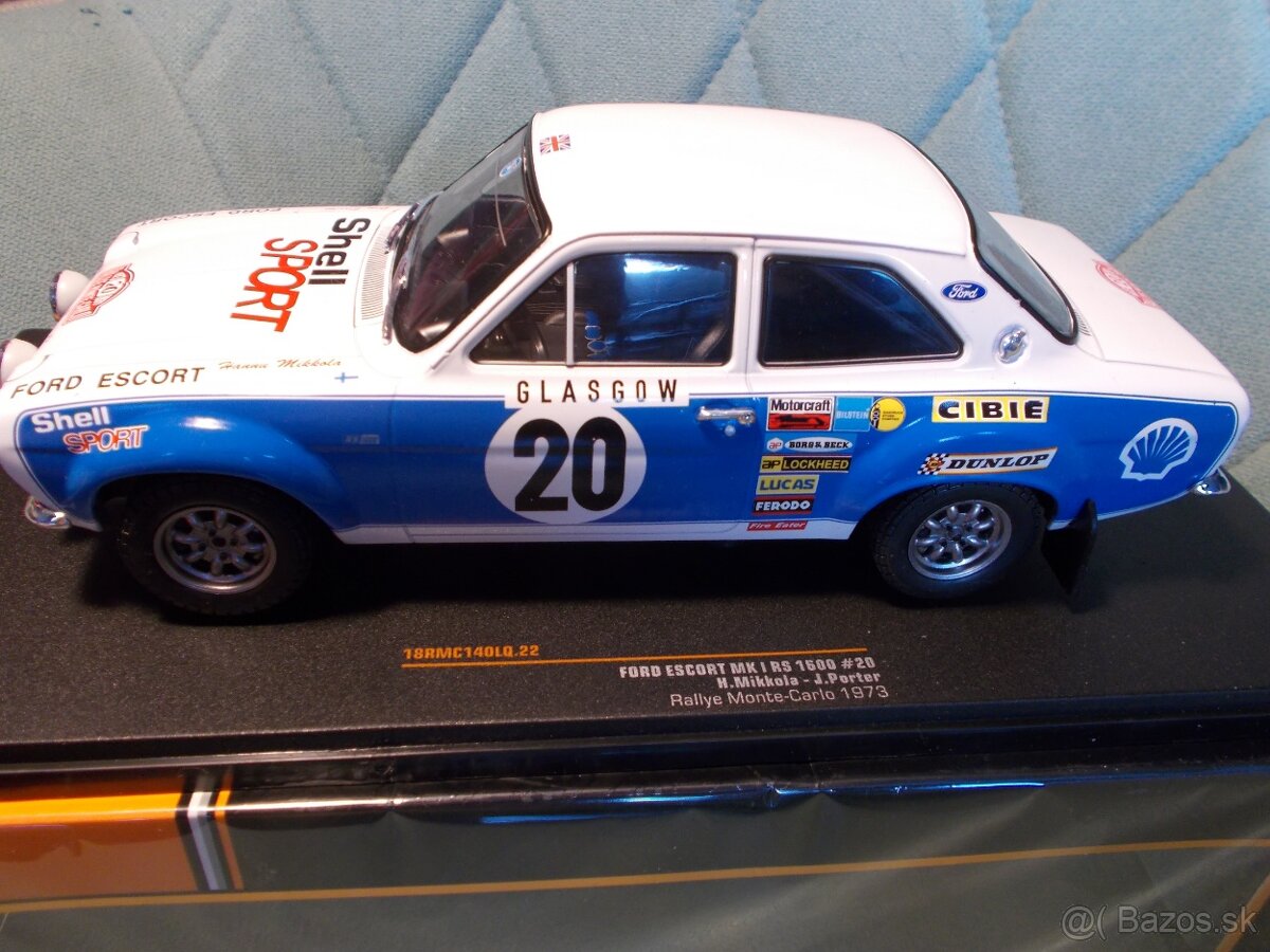 Ford Escort MK I RS 1600, Rally Monte Carlo 1973, 1:18