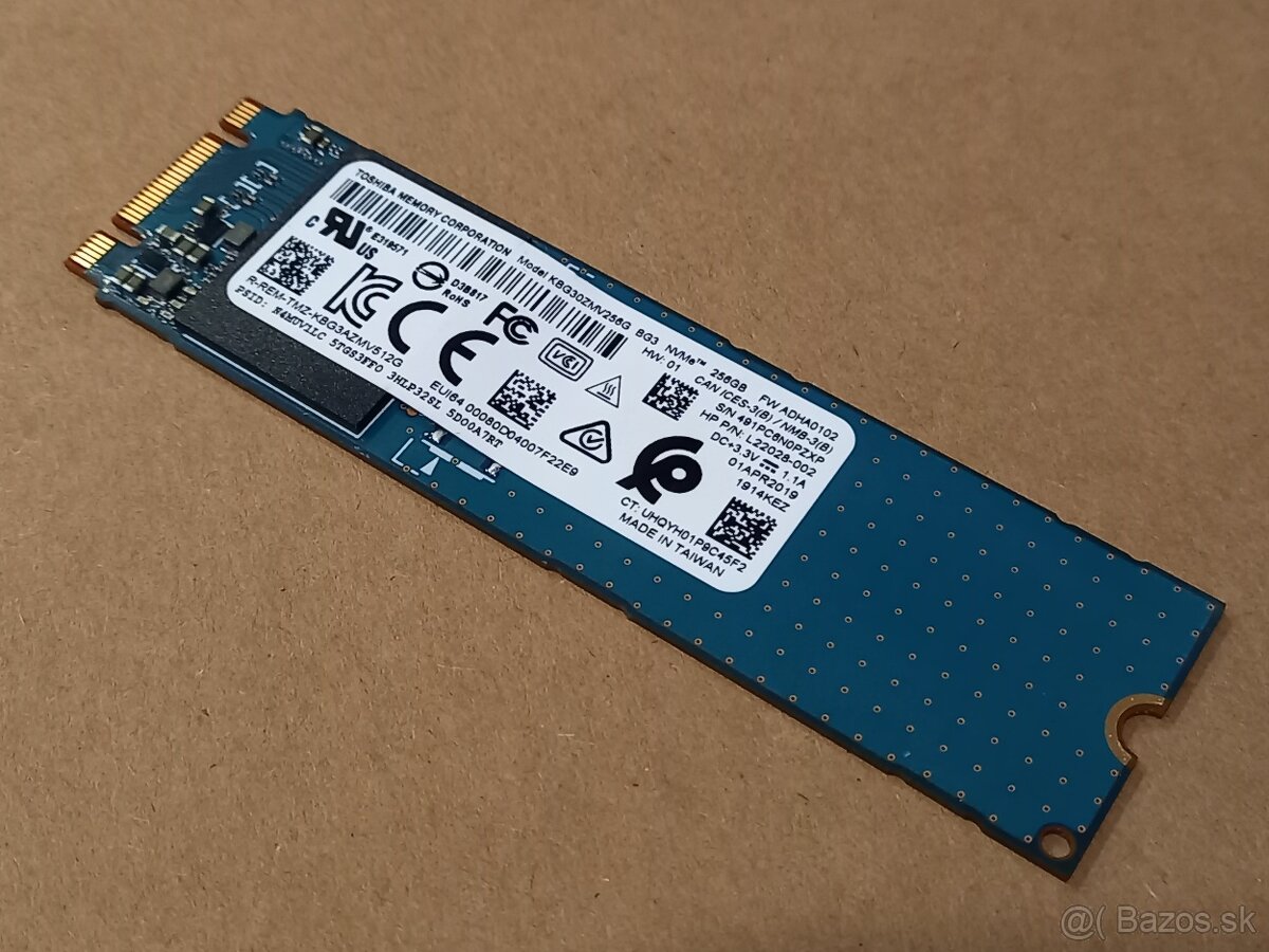 256GB M.2 NVMe SSD Toshiba