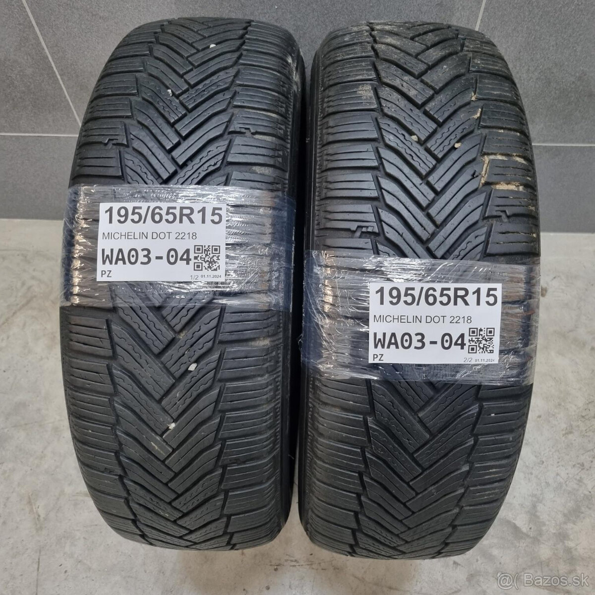 Zimné pneumatiky 195/65 R15 MICHELIN DOT2218