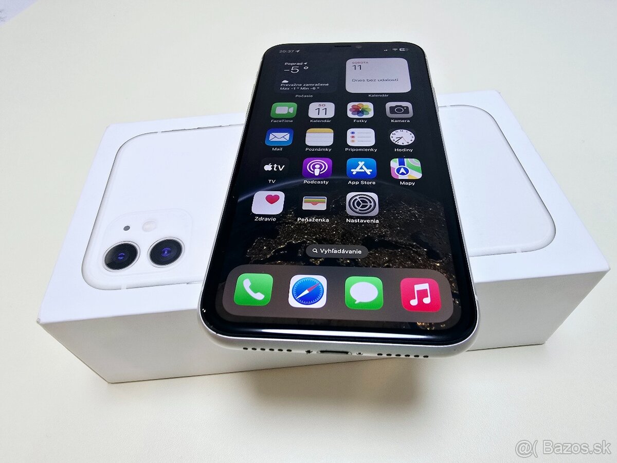 APPLE IPHONE 11 WHITE BATERKA 100%