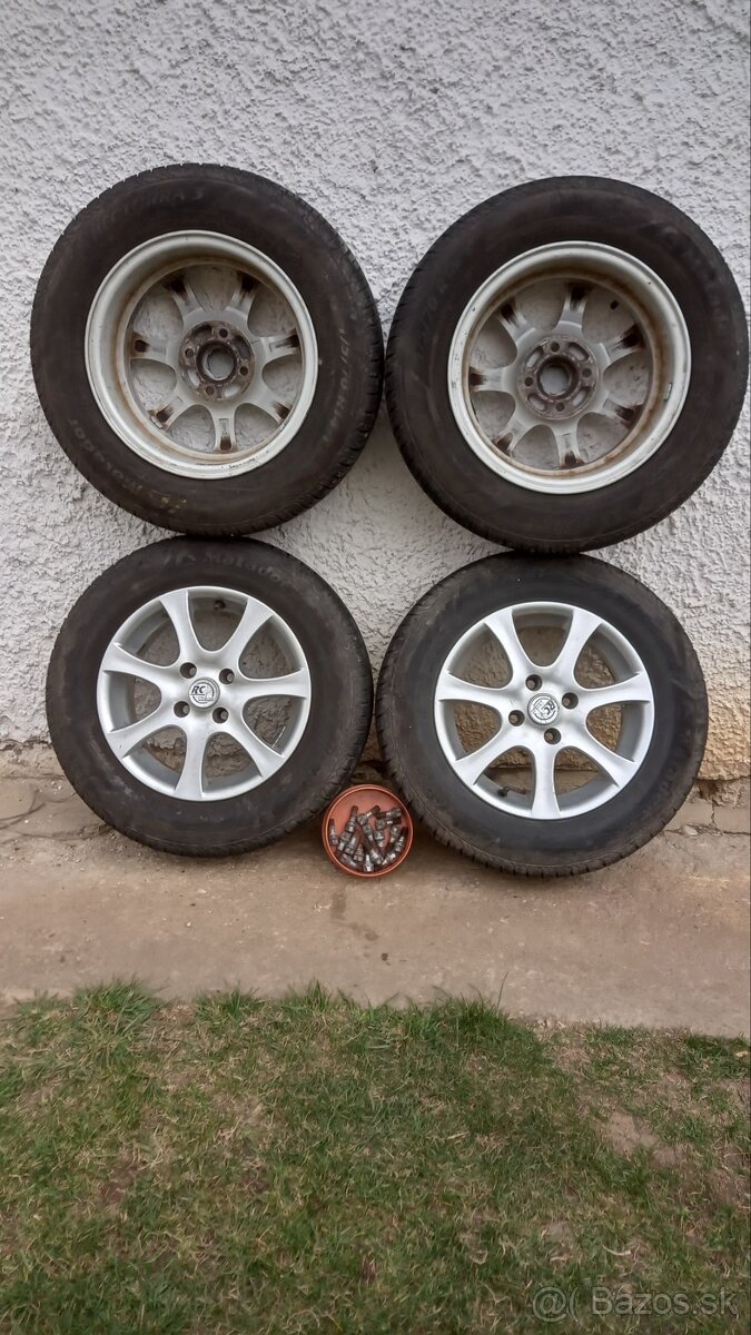 Predám sadu letných pneu na ALU diskoch 175/70 R14