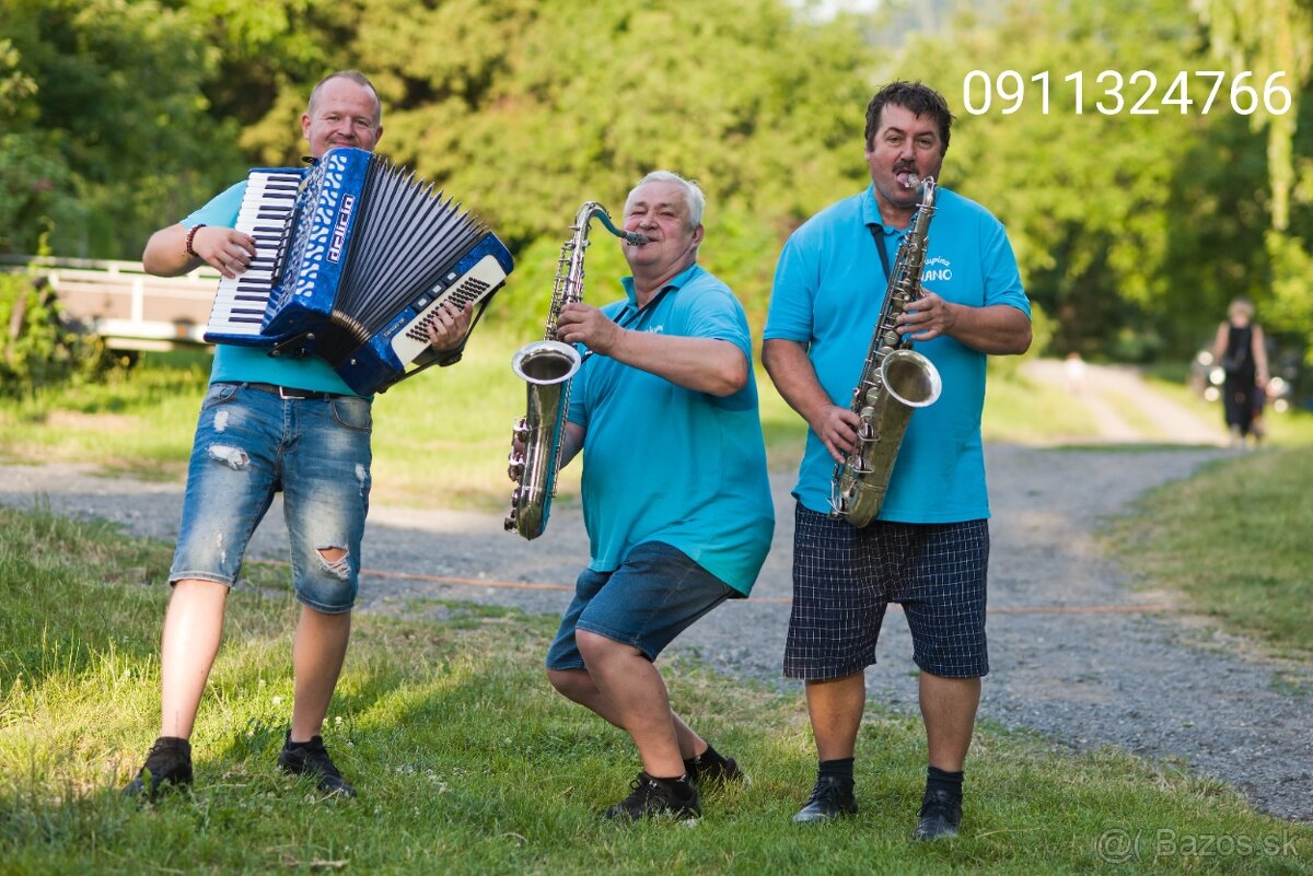 ŽIVÁ HUDBA NA NARODENINY OSLAVY SVADBY SOBÁŠE A INE