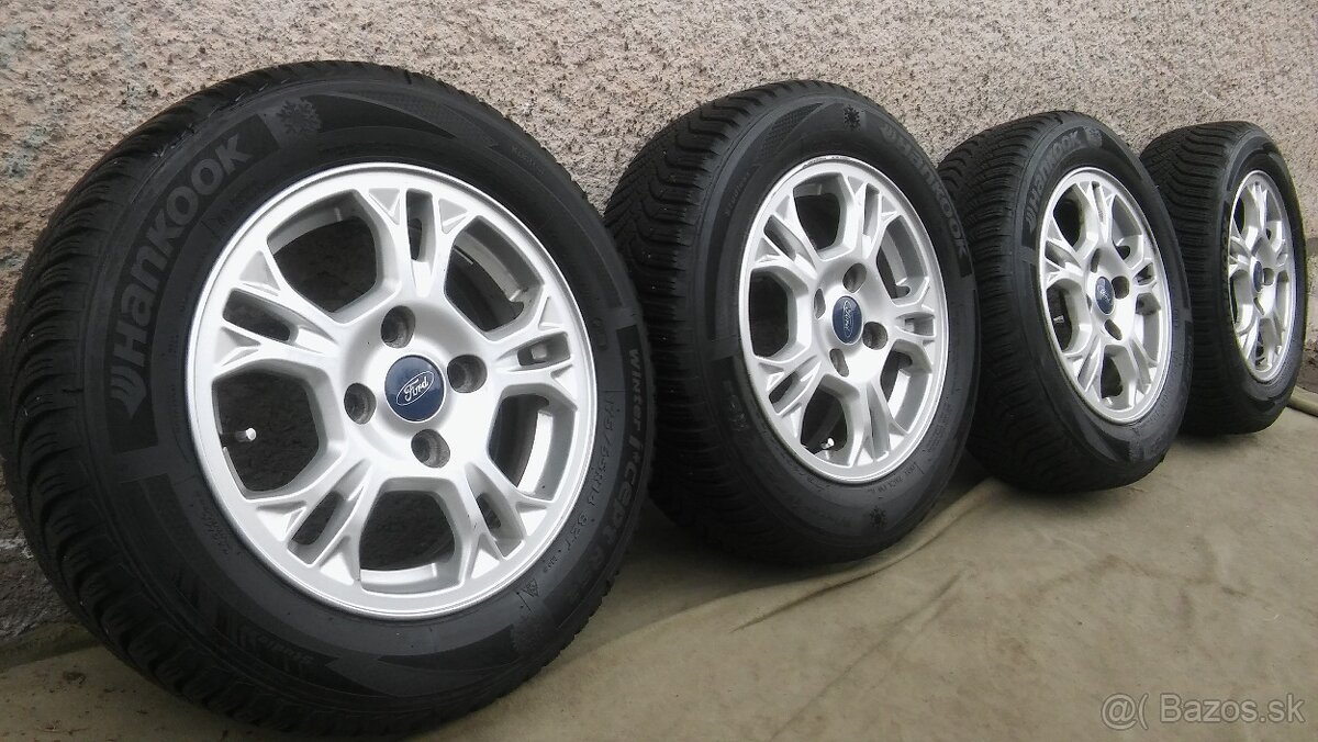 originál el 4x108 r14 Ford + zimné 175/65 r14 Hankook 6,6 mm