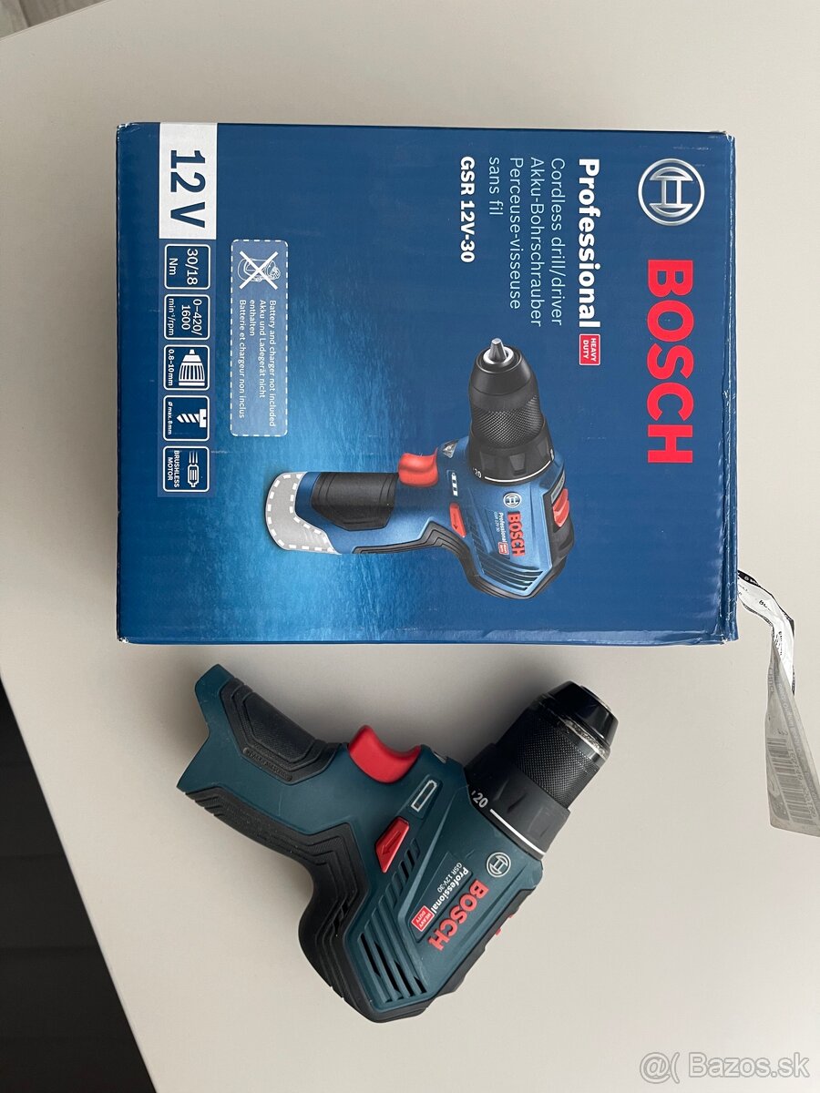 Bosch GSR 12V-30 v záruke