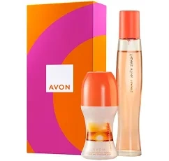 Set Summer white sunset Avon