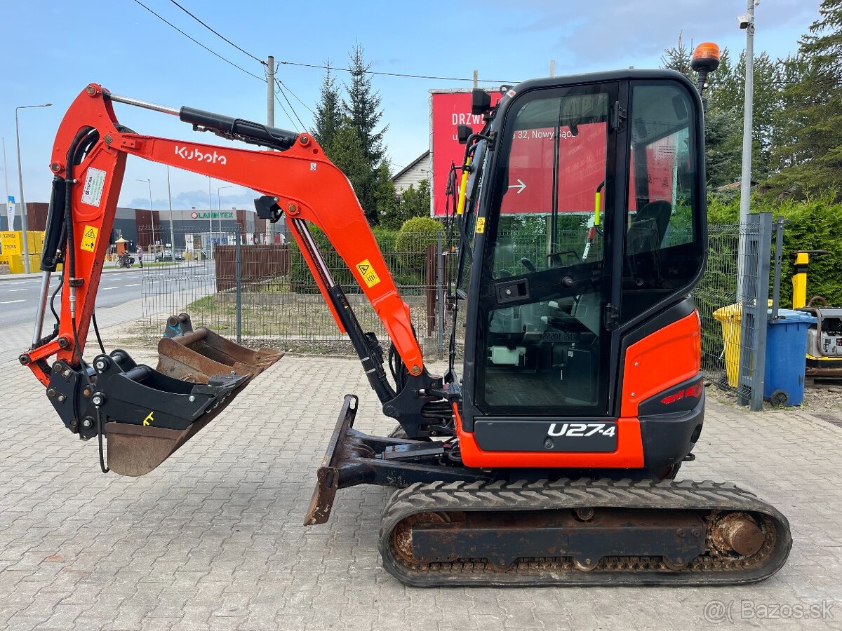 Minibager minirypadlo KUBOTA U27-4, JCB Yanmar Takeuchi