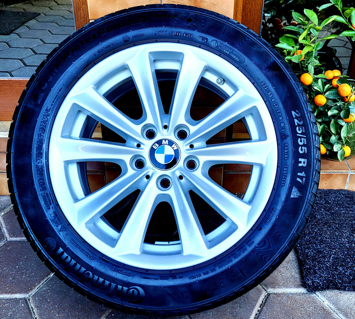 alu R17 5x120, ET30, senzory tlaku, orig. BMW 5, F10, F11