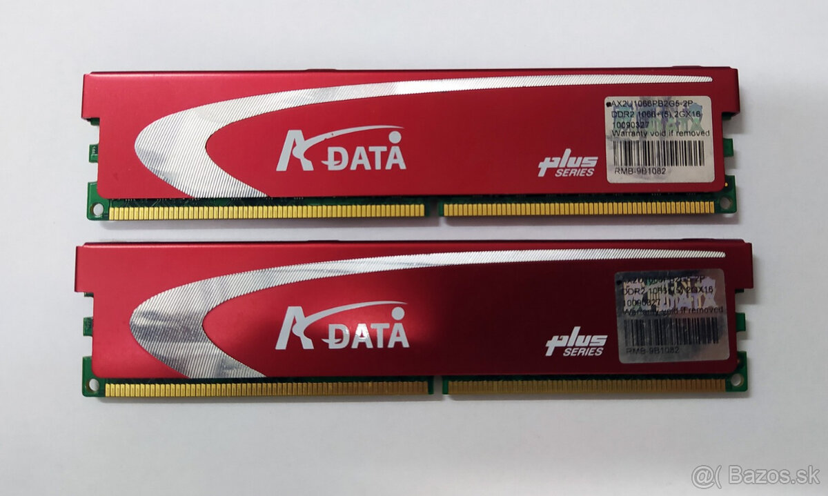 DDR2 4GB /2x 2GB/ 1066MHz ADATA plus series