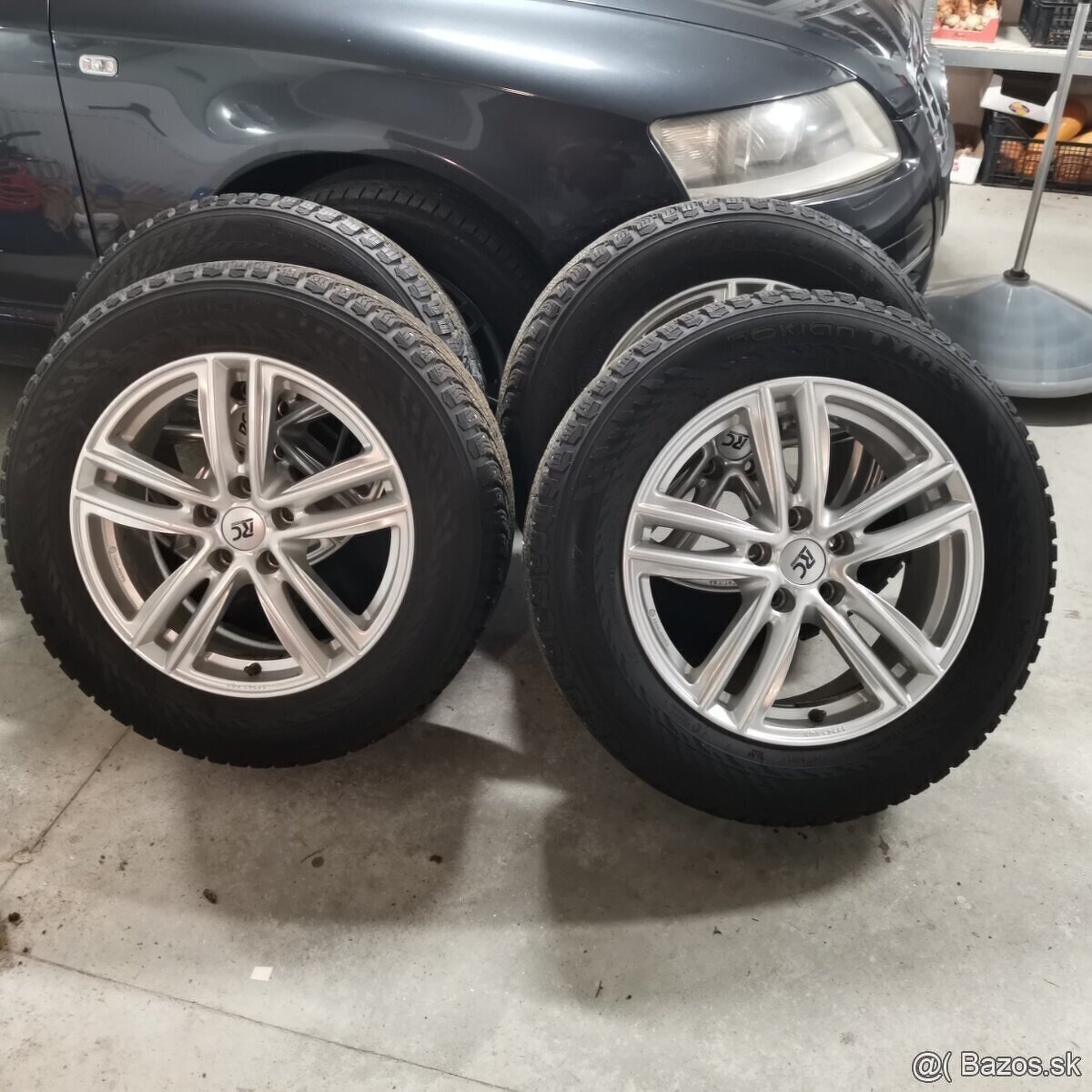 Elektróny 5x112 R17 + zimné pneu NOKIAN 8 mm a 6,5 mm dezén