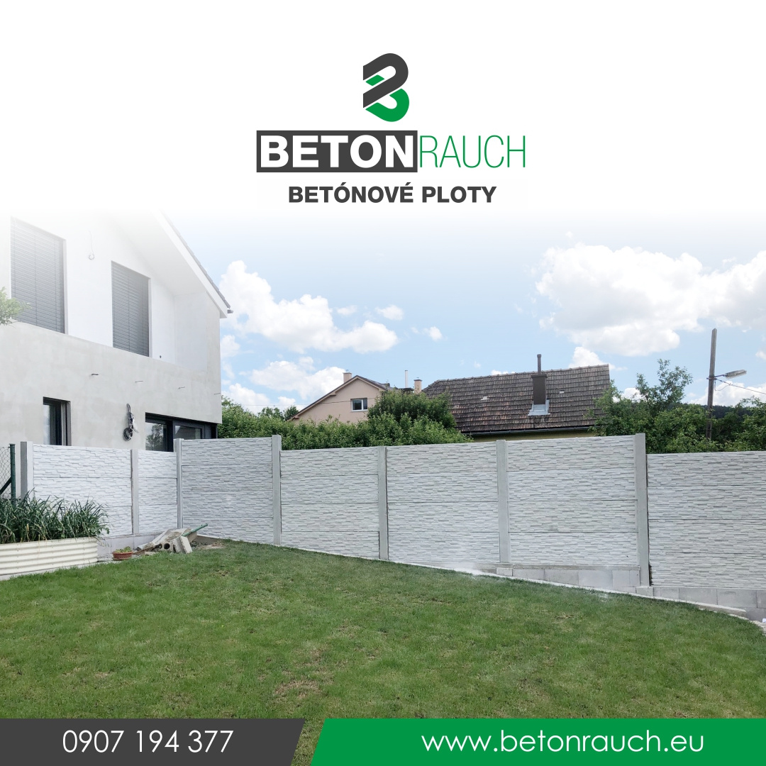 Betónové ploty - kompletná stavba za výhodné ceny.