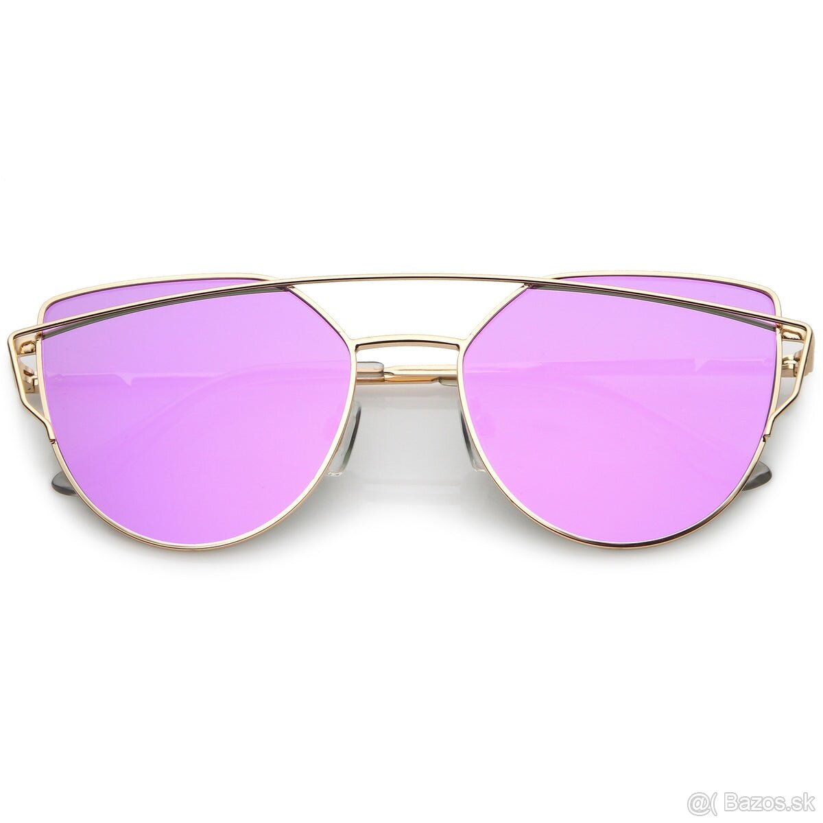 Zrkadlové slnečné okuliare fialove