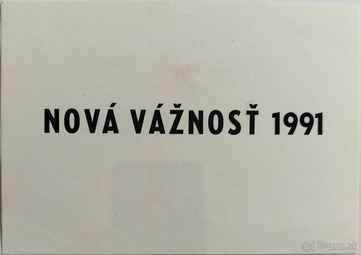 Július Koller(1939-2007): Nová vážnosť 1991/Stop Art (obojst