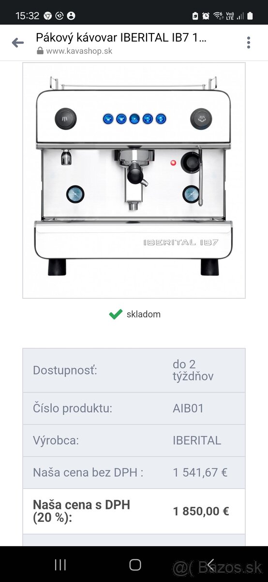 Predám kávovar