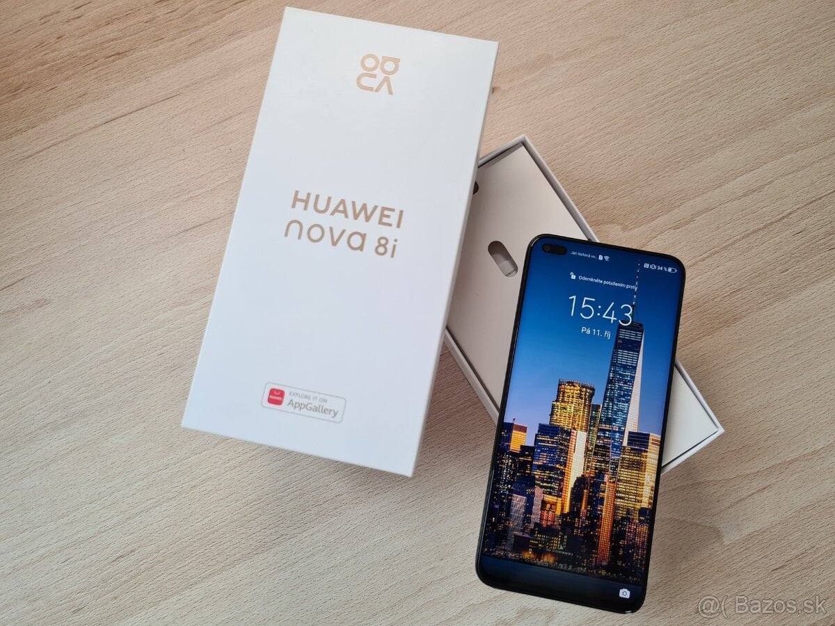 ▼ Huawei Nova 8i 6GB/128GB black ZÁNOVNÍ / ZÁRUKA▼