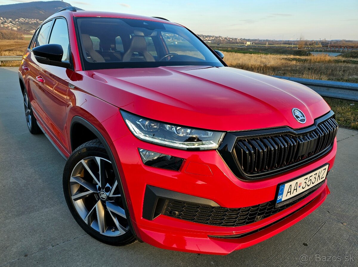 ŠKODA KODIAQ 2.0 TDI DSG SPORTLINE 4x4 facelift 2022 Odp.DPH