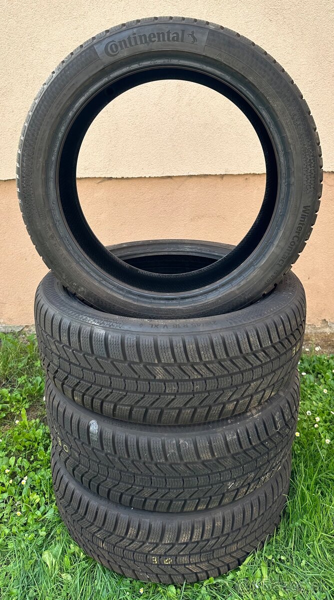 Predám Zimne 215/45 r18 Continentál rok 2022