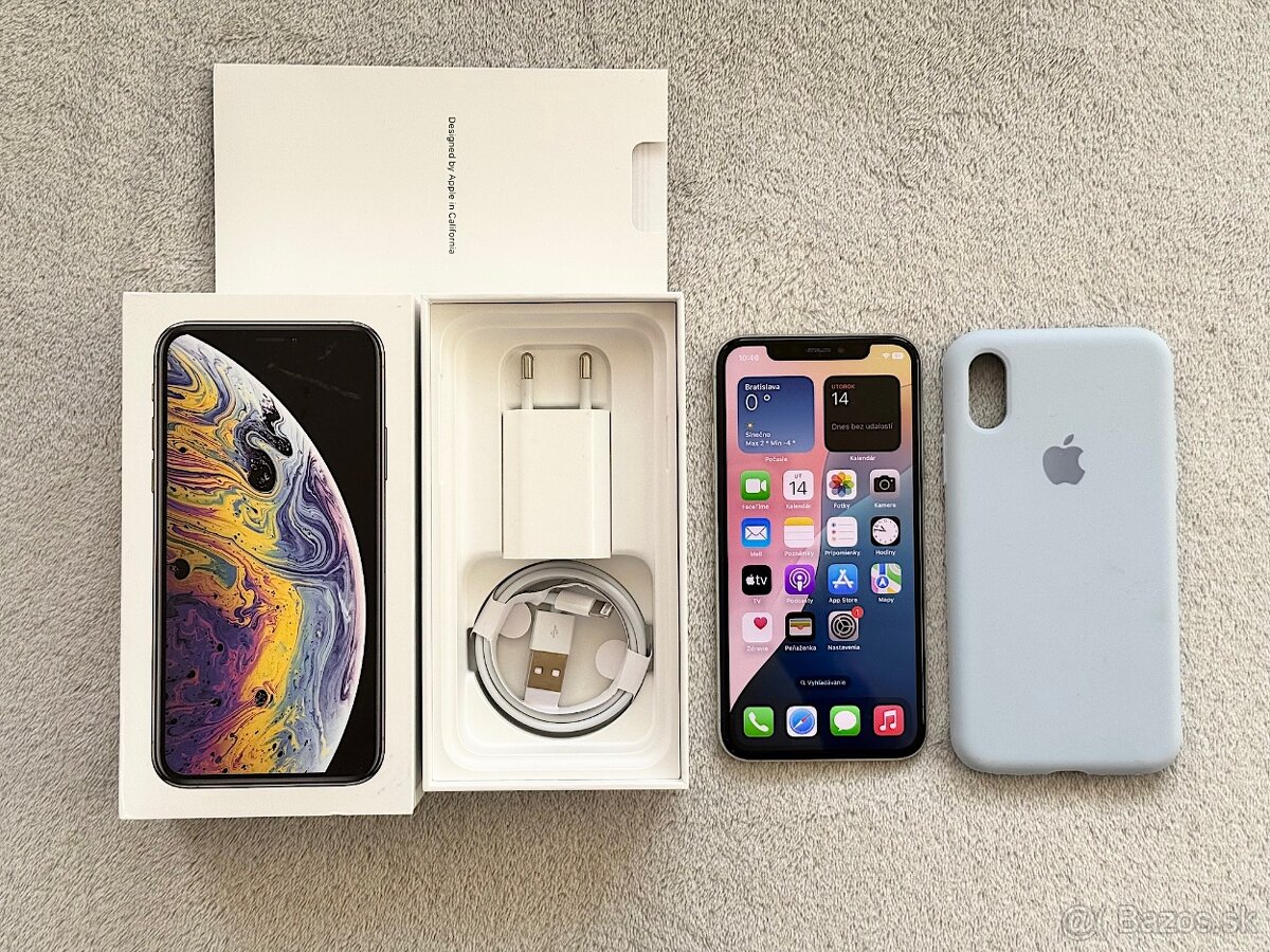 iPhone XS 64GB, NOVÁ BATERKA, TOP STAV