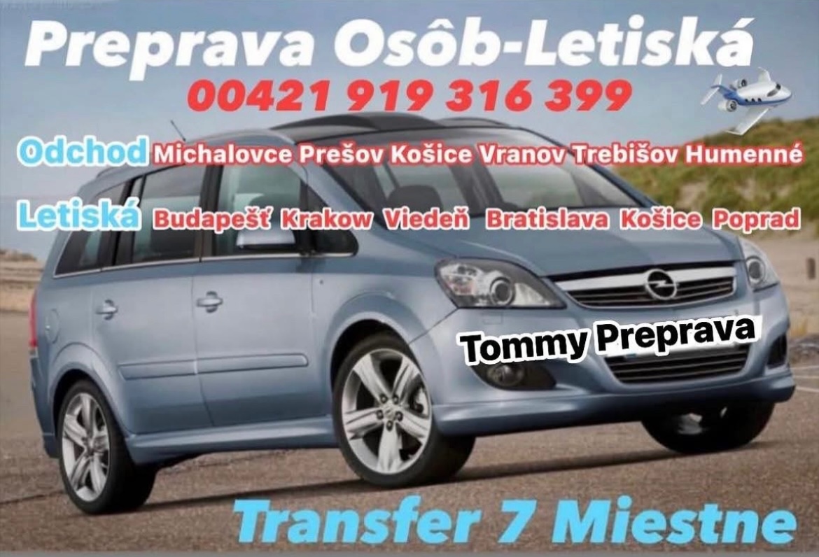 Preprava osôb Airport Transfer 7 Miestne