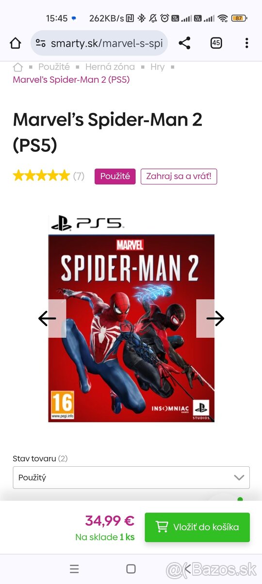 Predam Spiderman 2 PS5