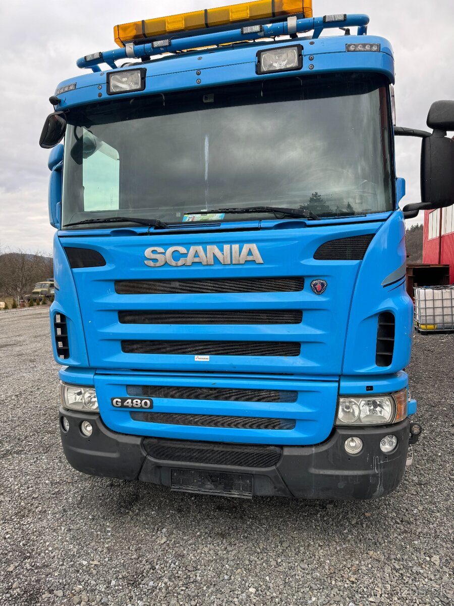 Scania R480, euro 5, 6x2,  kontajner