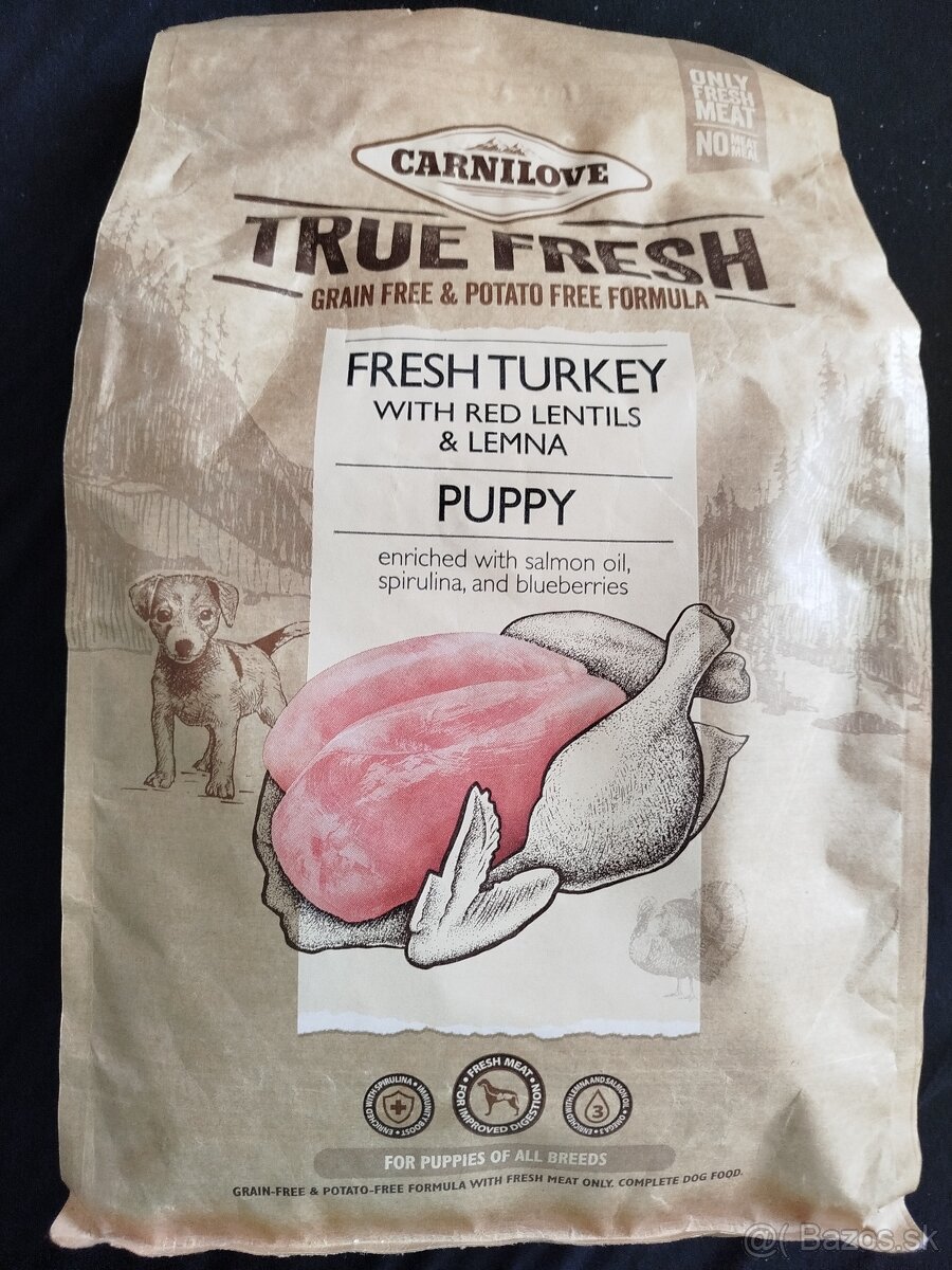 Carnilove True Fresh granuly Puppy morka 4 kg