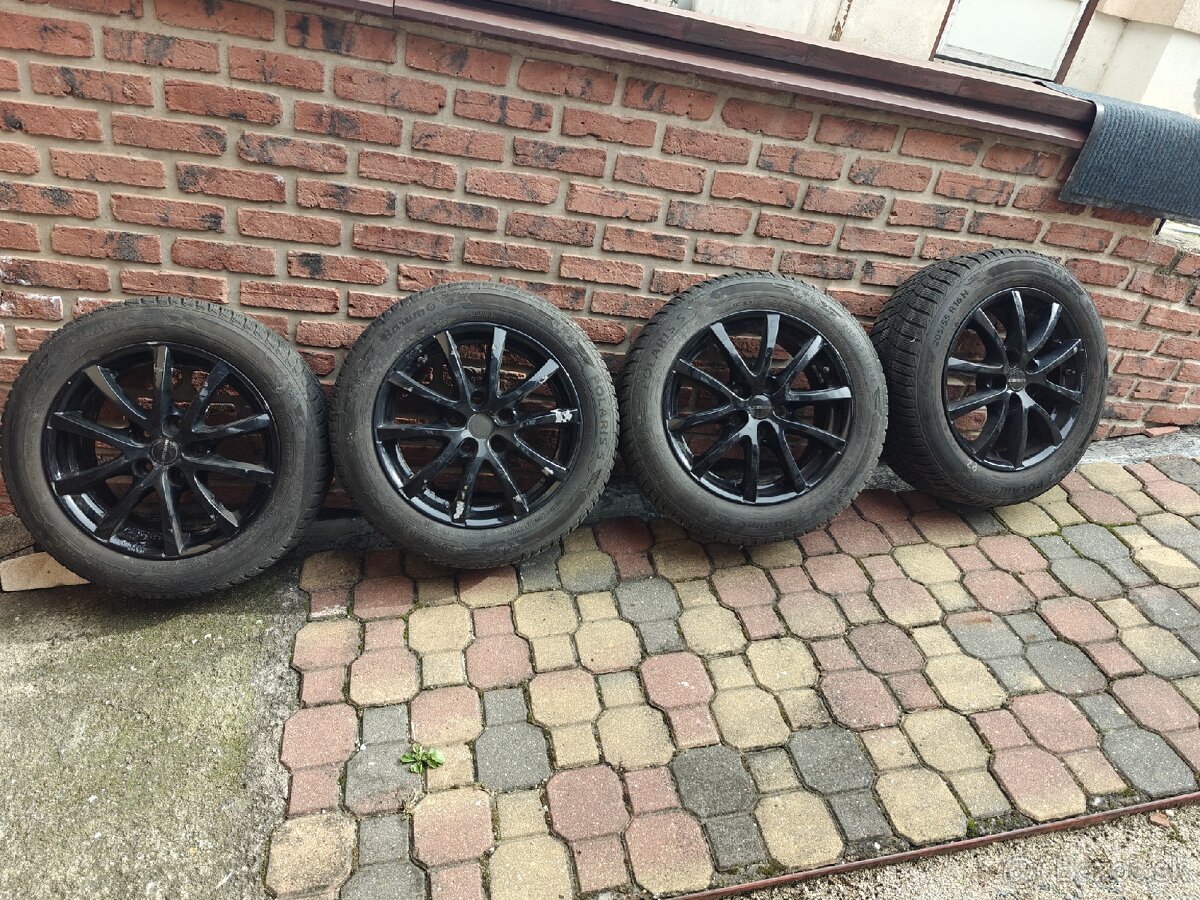 Sada kolies 5x114.3 R16, 205/55 91H zimne pneu