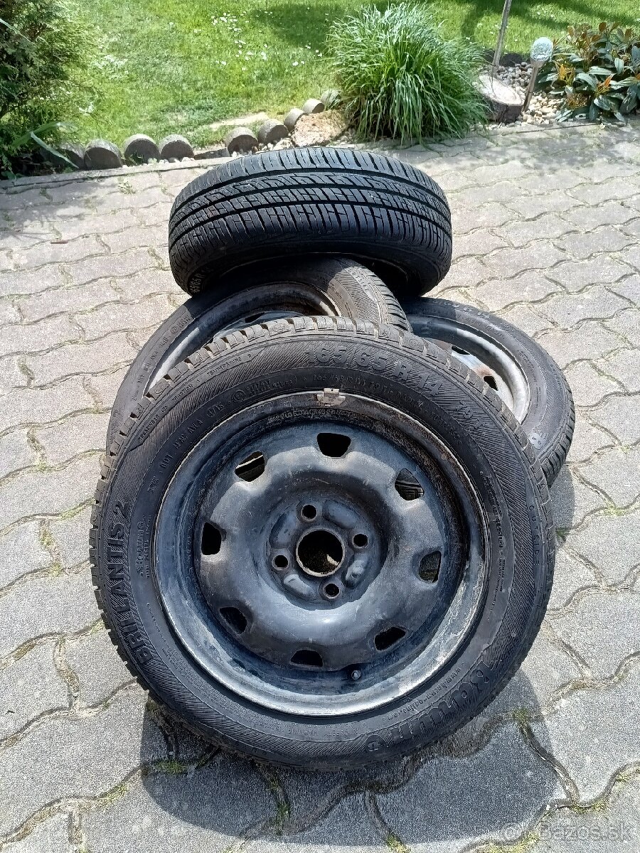 Disky 4x100 s pneumatikami 165/65 r14