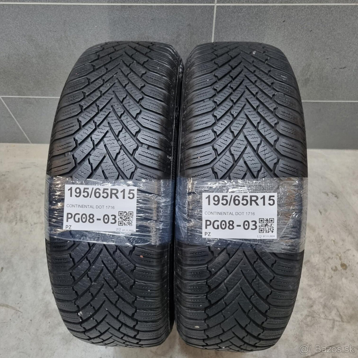 Zimné pneumatiky 195/65 R15 CONTINENTAL DOT1716