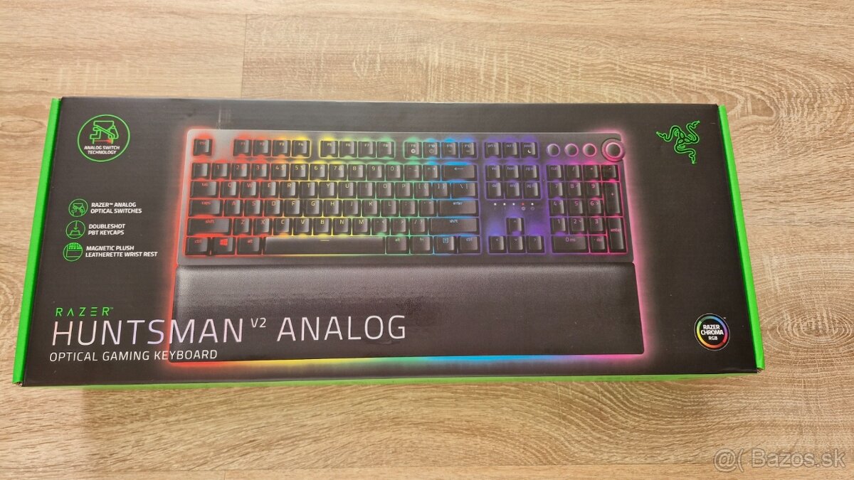 Predám novú klávesnicu Razer Huntsman V2 Analog- nerozbalená