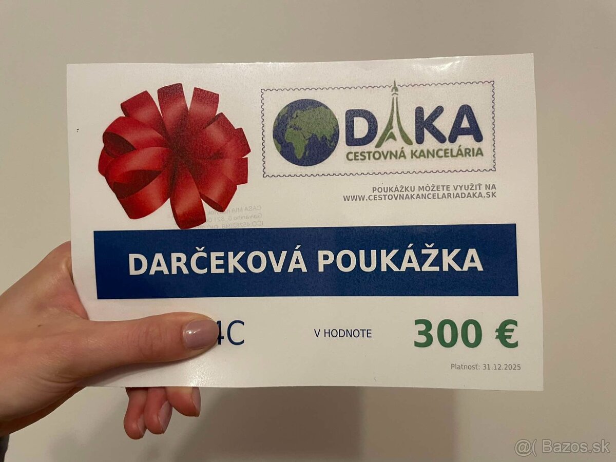 Darčekový poukaz DAKA