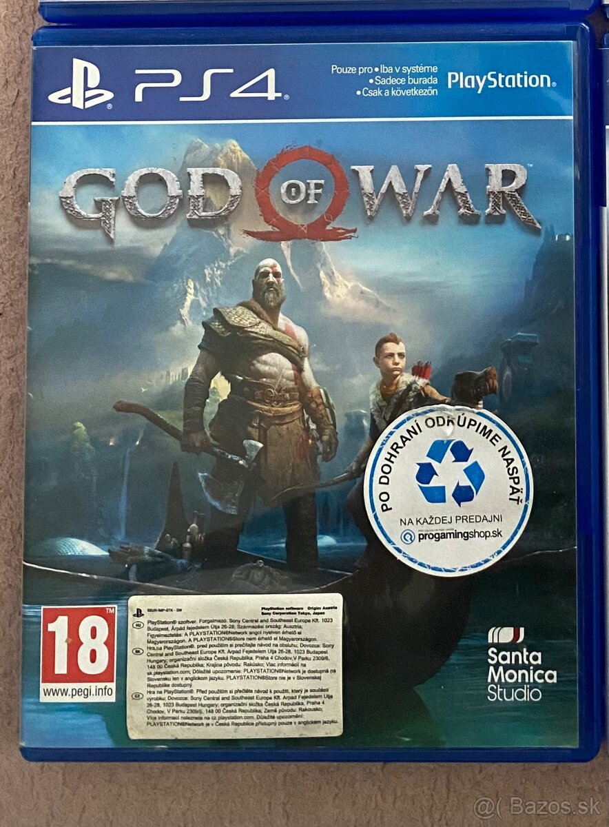 Predám hru na PS4 god of war