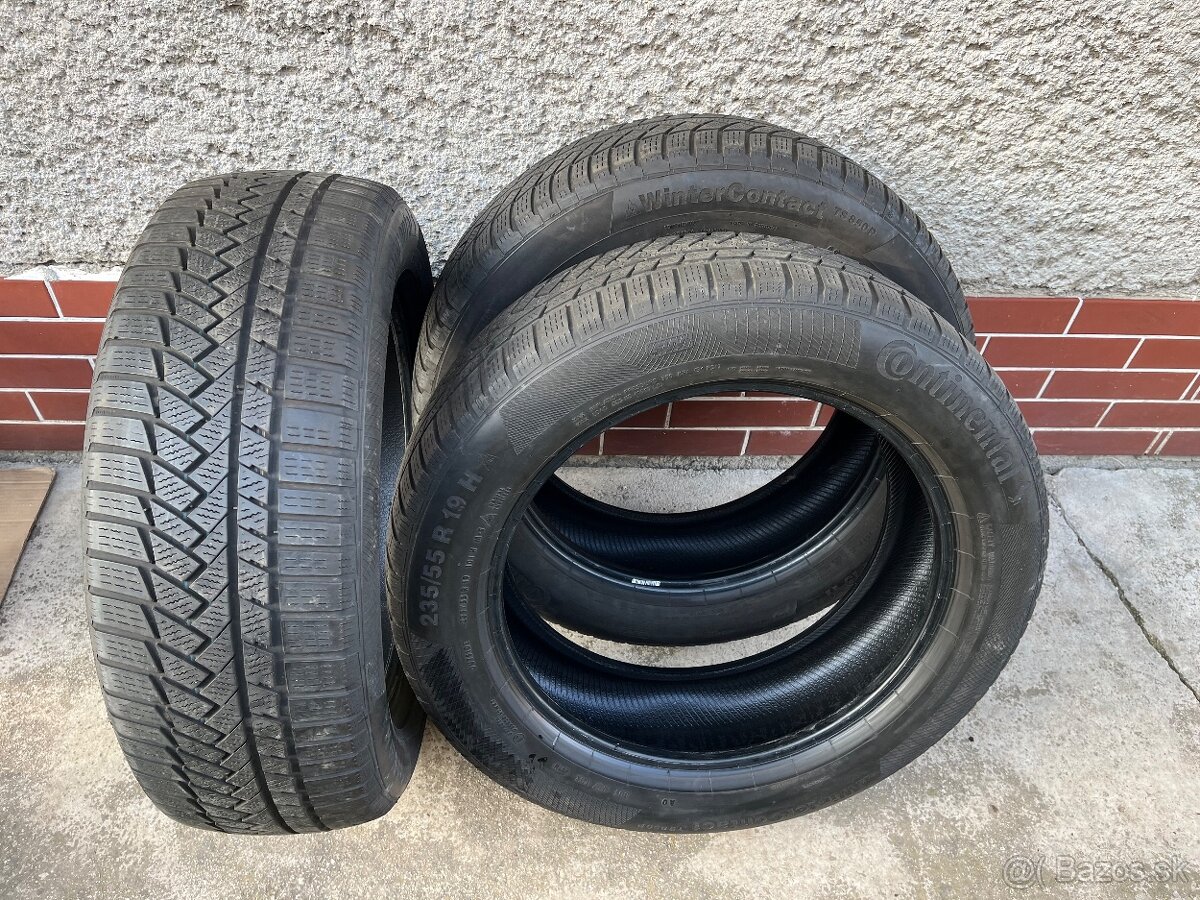 235/55 R19  Continental zimné pneu 3ks.