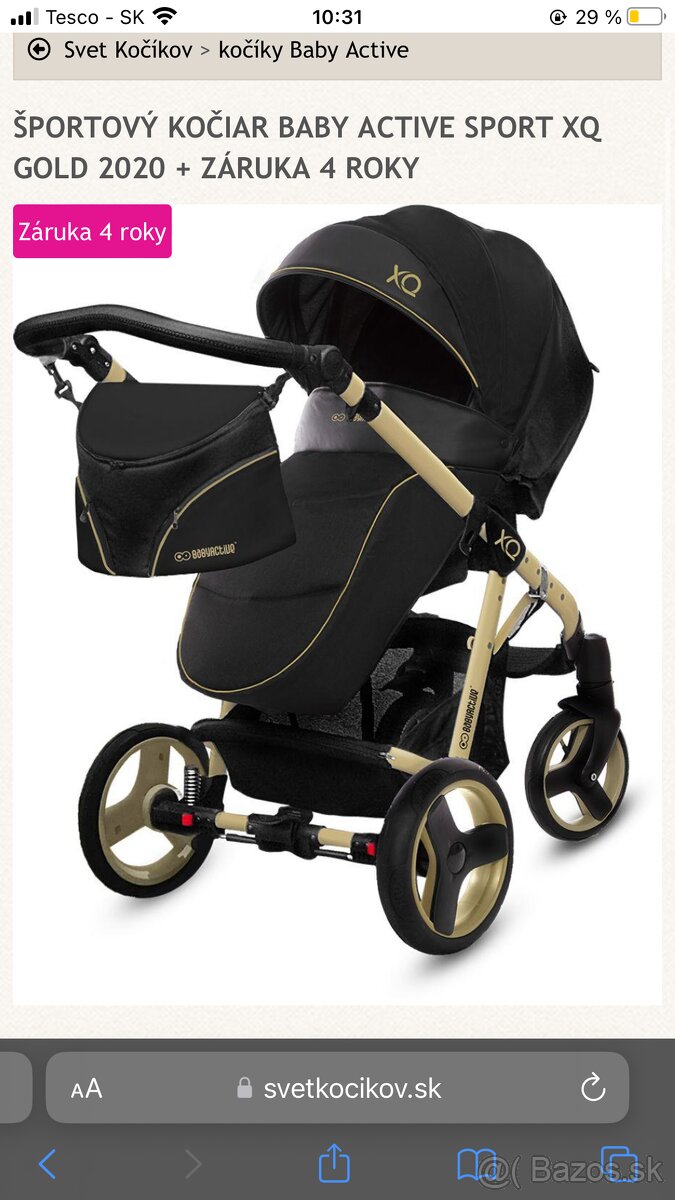 Športový kočik Qx Baby Active