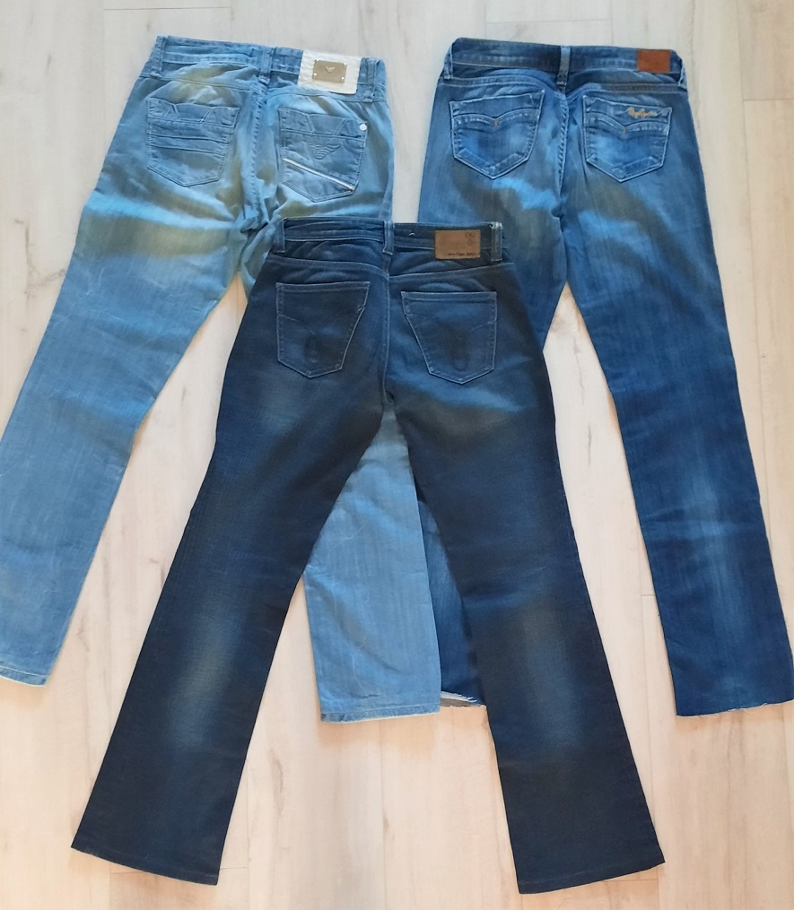 Balik 3 ks riflí Calvin Klein, Armani a Pepe Jeans, veľ.27